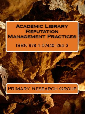 cover image of Academic Library Reputation Management Practices